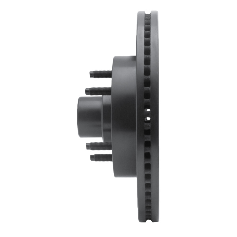 Ford E-150 Club Wagon Brake Rotor (1) - Front Left - R1 Concepts - Drilled & Slotted - Black - `04-`06